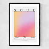 Feed The Soul Narrow Black Frame