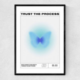 Trust The Process Narrow Black Frame