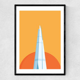 The Shard Narrow Black Frame