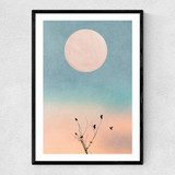 Waking Up Warm Narrow Black Frame