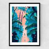 Kew Gardens by Mark Harrison Narrow Black Frame