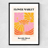 Berwick Street Flower Market Narrow Black Frame
