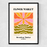 Broadway Market Flower Market Narrow Black Frame