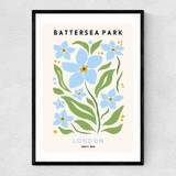 Battersea Park II Narrow Black Frame