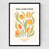 Holland Park II Narrow Black Frame