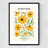 Hyde Park II Narrow Black Frame