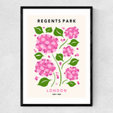 Regents Park II Narrow Black Frame