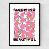Blooming Beautiful Narrow Black Frame