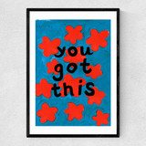You Got This Narrow Black Frame