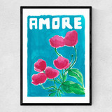 Amore Narrow Black Frame