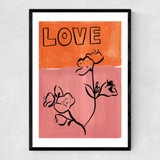 Blossom Love Narrow Black Frame