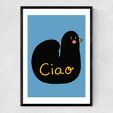 Ciao Bird Narrow Black Frame