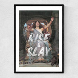 Rise And Slay Narrow Black Frame