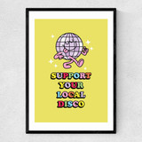 Local Disco Narrow Black Frame