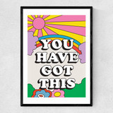 You Have Got This Narrow Black Frame