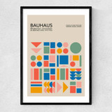Bauhaus Colour Blocks Narrow Black Frame