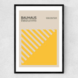 Yellow Bauhaus Narrow Black Frame