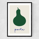 Poire Narrow Black Frame