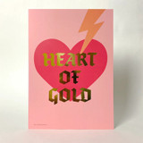 Heart of Gold - Gold Foil Unframed Print