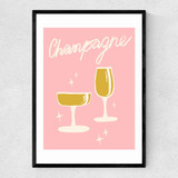 Champagne by Tartagain Narrow Black Frame