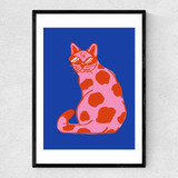 Groovy Cat Narrow Black Frame