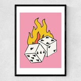 Love Gamble Narrow Black Frame