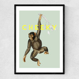 Cheeky Monkey Narrow Black Frame