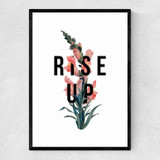 Rise Up by The 13 Prints Narrow Black Frame