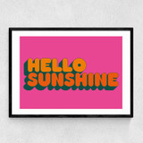Hello Sunshine by Limbo and Ginger Narrow Black Frame