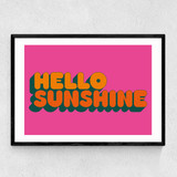 Hello Sunshine by Limbo and Ginger Narrow Black Frame
