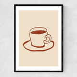 Coffee Narrow Black Frame