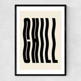 Chill by Luxe Poster Co Narrow Black Frame