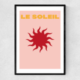 Le Soleil by Inoui Narrow Black Frame