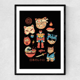 Japanese Retro Narrow Black Frame