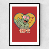 Kaiju Love Narrow Black Frame