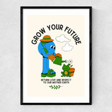 Mother Earth by Mother & Sun Studio Narrow Black Frame