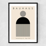 Black Minimal Bauhaus Narrow Black Frame