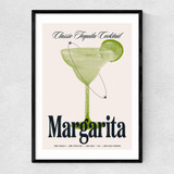 Margarita by HollieGraphik Narrow Black Frame