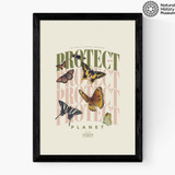 Protect Butterfly Medium Black Frame