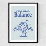 Find Your Balance Narrow Black Frame