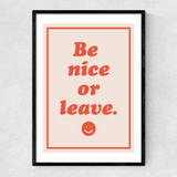 Be Nice Or Leave