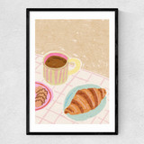 Coffee and Croissant Beige Blush
