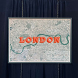 Large London (Orange/Gold) Unframed Print