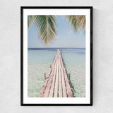 In Paradise Narrow Black Frame