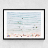 Beach Fun Narrow Black Frame