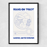 Beans On Toast Narrow Black Frame