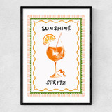 Sunshine Spritz Narrow Black Frame