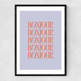 Bonjour by Apricot+Birch Narrow Black Frame