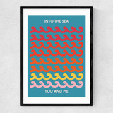 Into The Sea You And Me Narrow Black Frame
