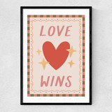 Love Wins Narrow Black Frame